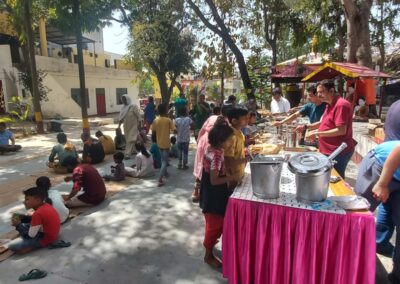 Free Food Distribution at Ashoka Budha Vihar