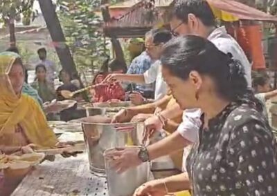 Free Food Distribution at Ashoka Budha Vihar